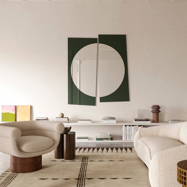 Noren mirror, 176cm minimalist Japanese-inspired design, Belgian-made by Deknudt Mirrors
