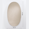 Oval Bronze Large Mirror | 160cm Oval Shape Mirror Deknudt Mirrors 