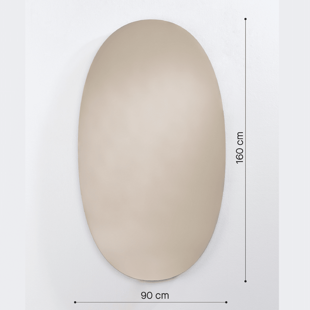Oval Bronze Large Mirror | 160cm Oval Shape Mirror Deknudt Mirrors 