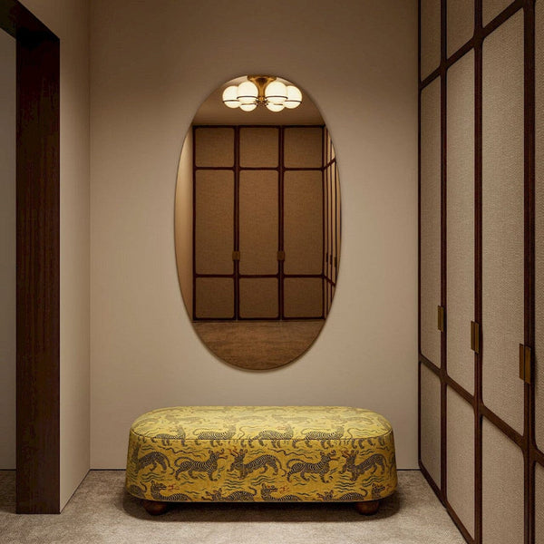 Oval Bronze Large Mirror | 160cm Oval Shape Mirror Deknudt Mirrors 