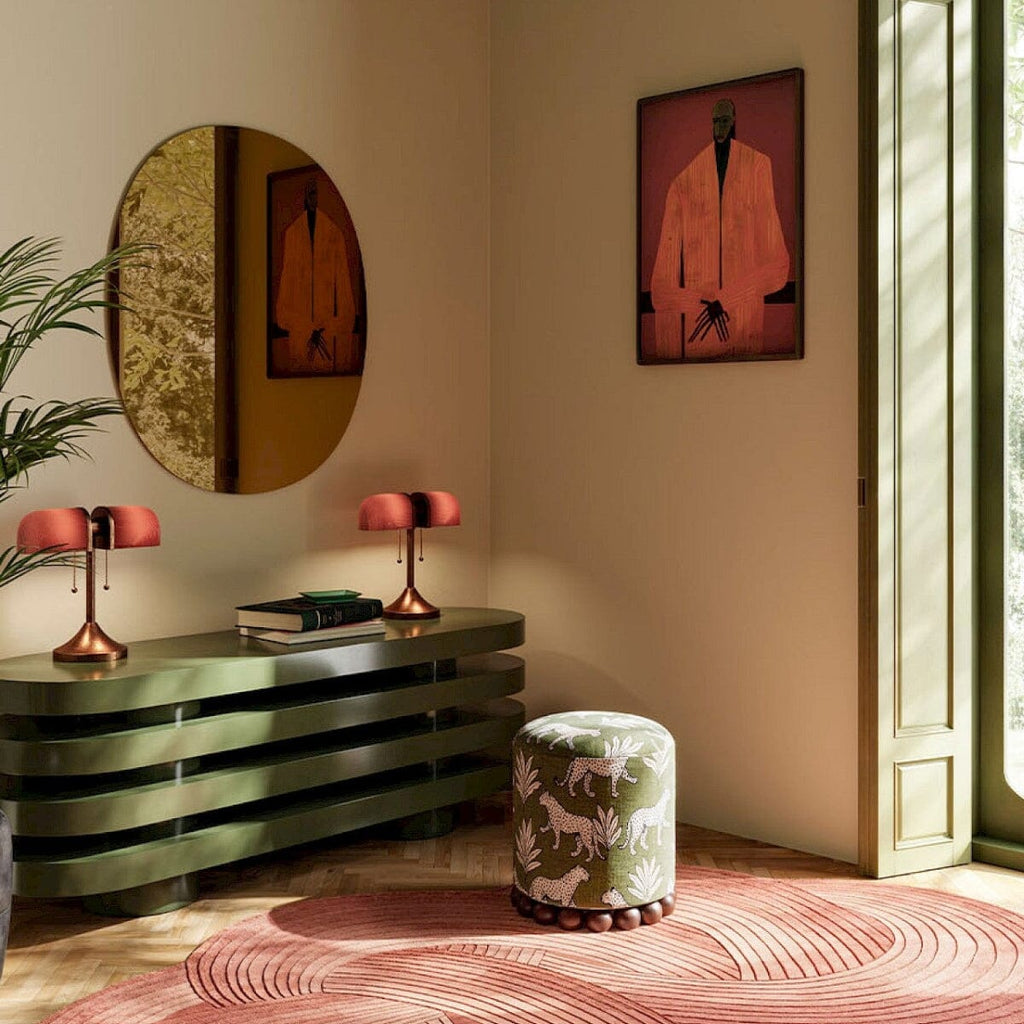 Oval Bronze Medium Mirror | 106cm Designer Mirror Mirror Deknudt Mirrors 