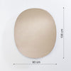 Oval Bronze Medium Mirror | 106cm Designer Mirror Mirror Deknudt Mirrors 