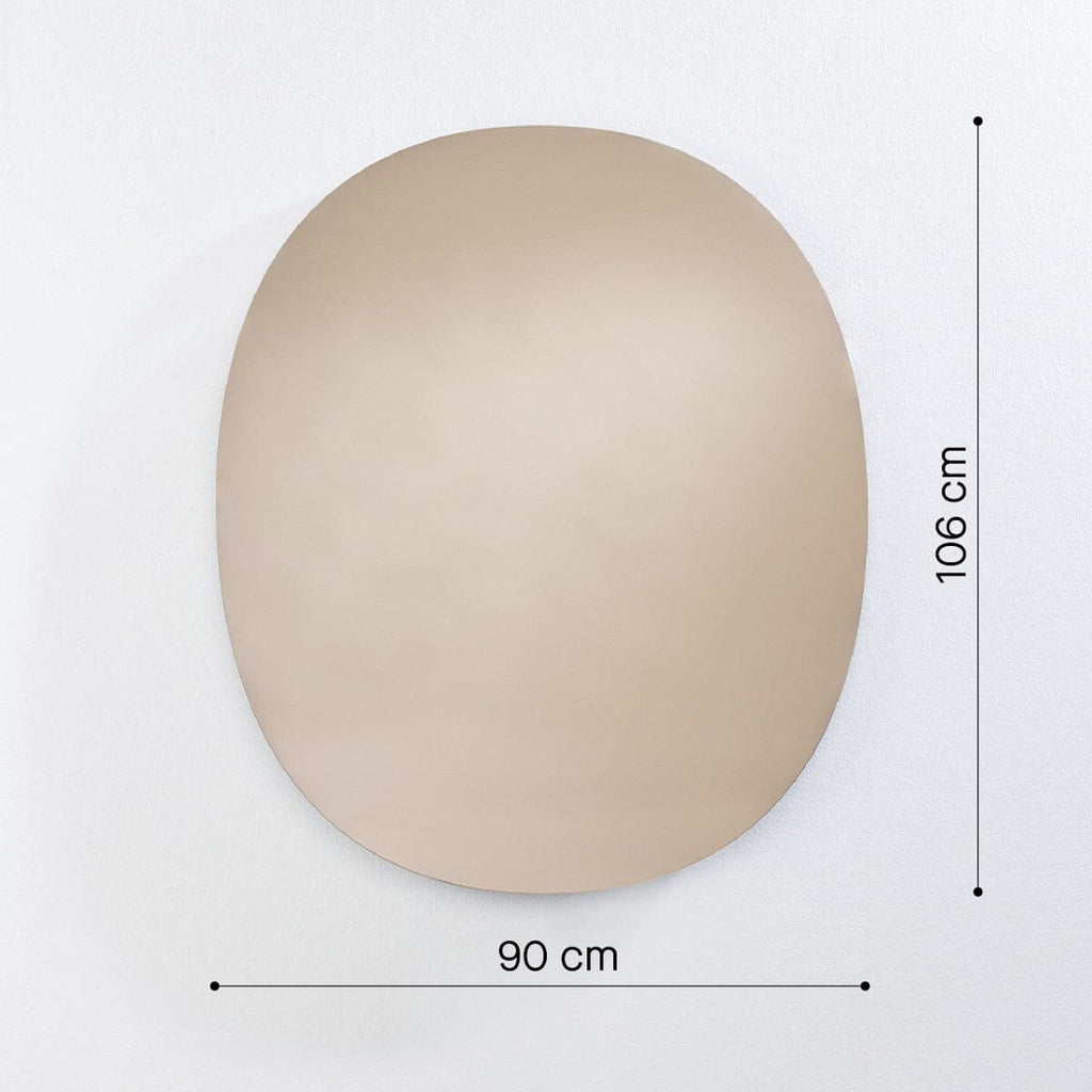 Oval Bronze Medium Mirror | 106cm Designer Mirror Mirror Deknudt Mirrors 