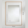 Passepartout Rectangle Large Mirror | 150cm Minimalist Belgian Design Mirror Deknudt Mirrors 