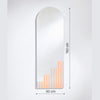 Passo Mirror | 150cm Modernist Striped Arch Mirror Deknudt Mirrors 