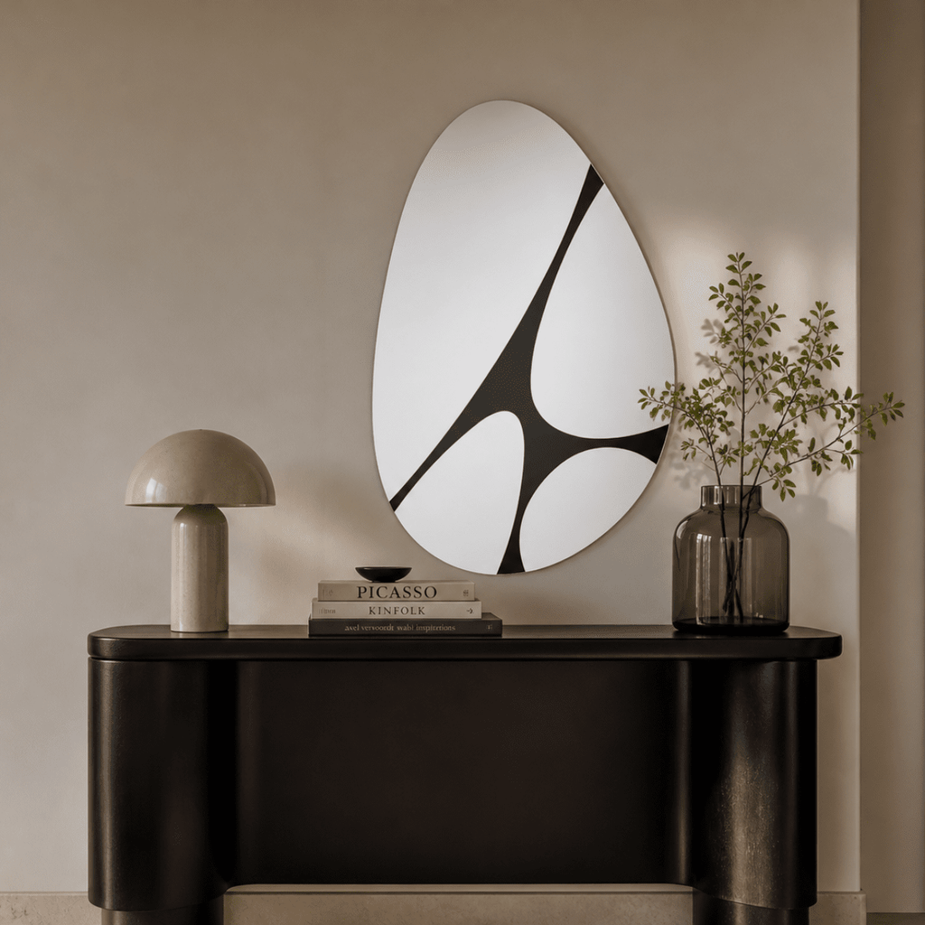 Pebbles Mirror | 125cm Captivating Organic Shape Mirror Deknudt Mirrors 