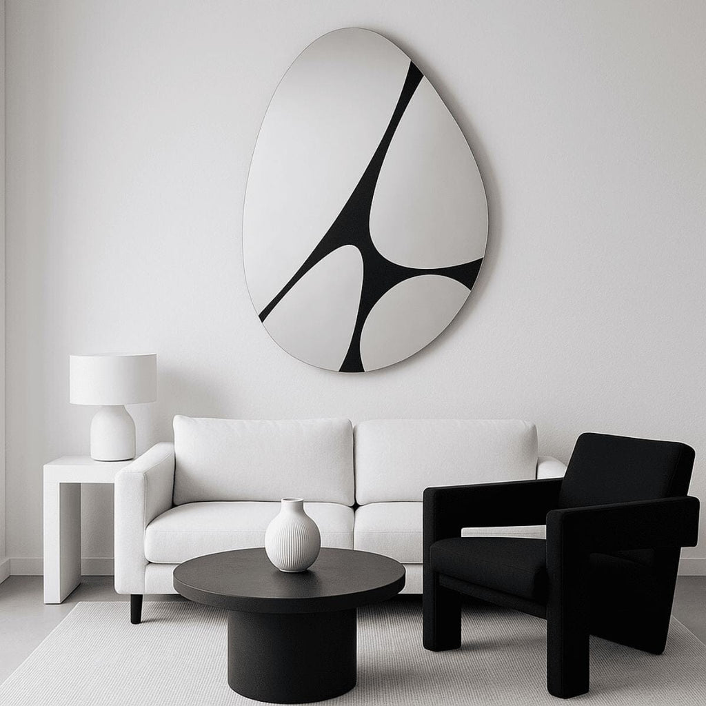 Pebbles Mirror | 125cm Captivating Organic Shape Mirror Deknudt Mirrors 