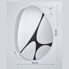 Pebbles Mirror | 125cm Captivating Organic Shape Mirror Deknudt Mirrors 