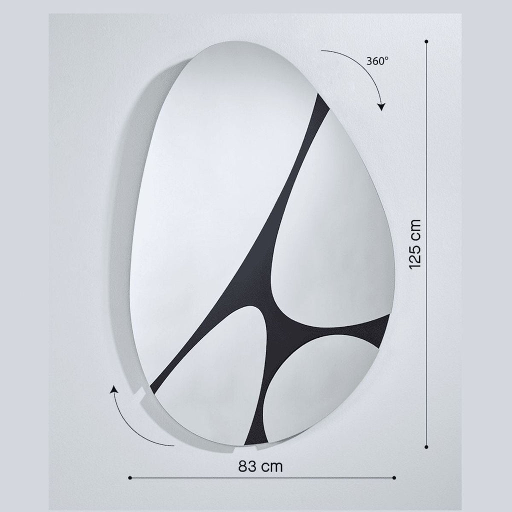 Pebbles Mirror | 125cm Captivating Organic Shape Mirror Deknudt Mirrors 