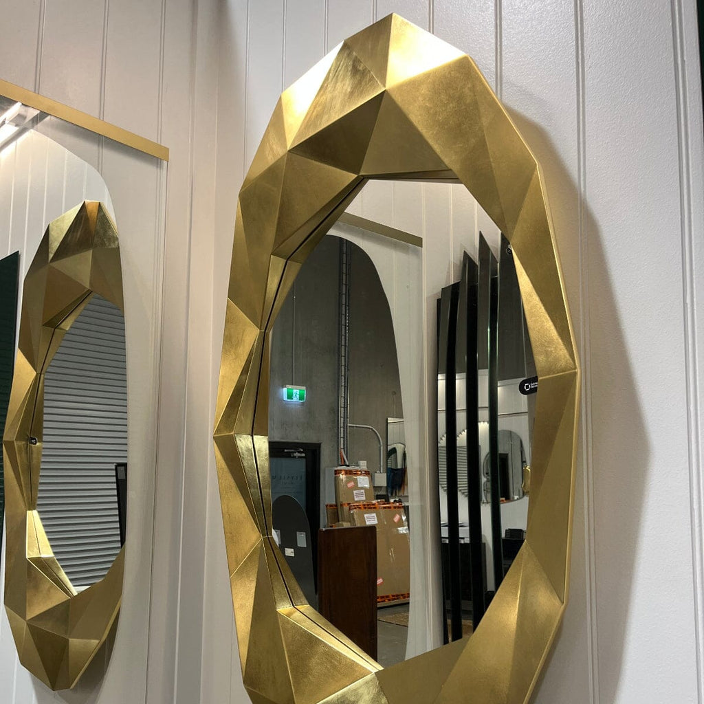 Precious Gold Mirror | 152cm Hand Applied Gold Finish Mirror Deknudt Mirrors 