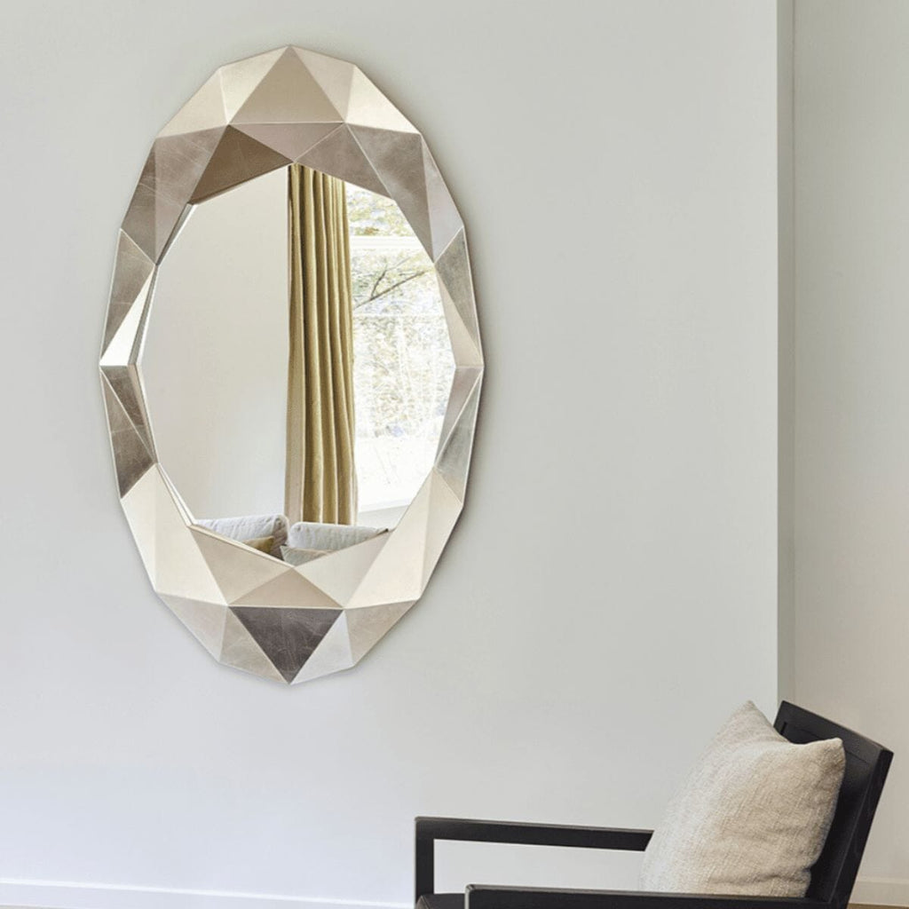 Precious Silver Mirror | 152cm Hand Applied Silvered Finish Mirror Deknudt Mirrors 