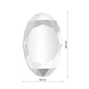 Precious White Mirror | 152cm Oval Designer Mirror Mirror Deknudt Mirrors 