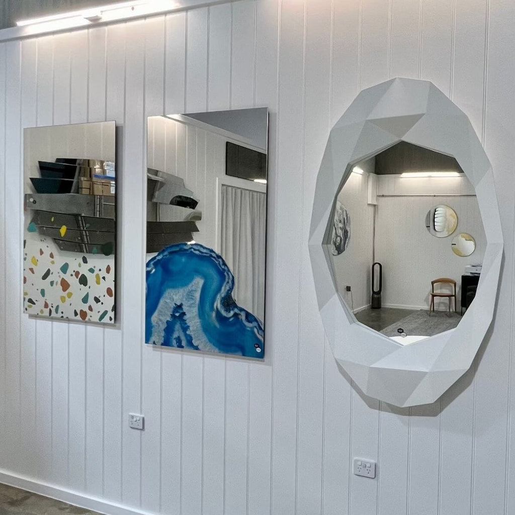 Precious White Mirror | 152cm Oval Designer Mirror Mirror Deknudt Mirrors 