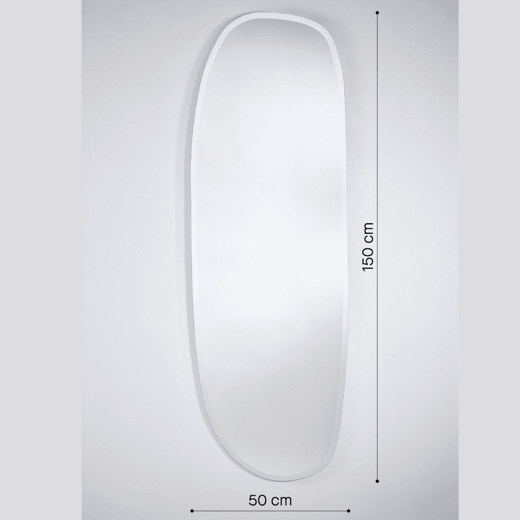 Pure Hall Mirror | 150cm Organic Shape Beveled Edge Mirror Deknudt Mirrors 