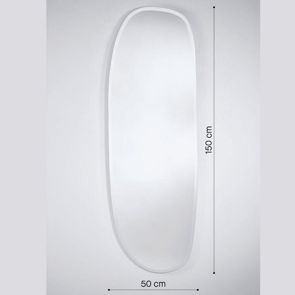 Pure Hall Mirror | 150cm Organic Shape Bevelled Edge Mirror Deknudt Mirrors 