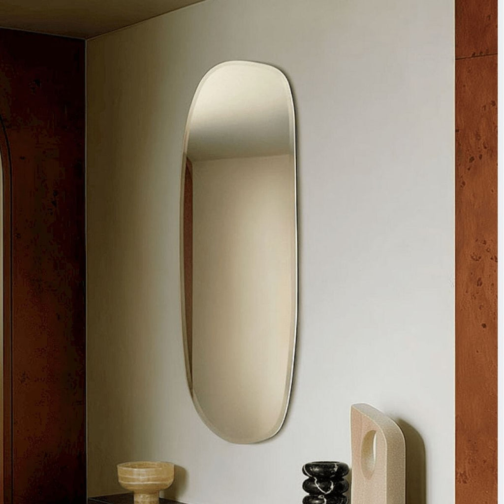 Pure Hall Mirror | 150cm Organic Shape Bevelled Edge Mirror Deknudt Mirrors 