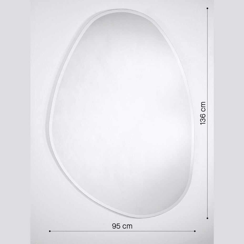 Pure Large Mirror | Organic Shape Bevelled Edge Mirror Deknudt Mirrors 
