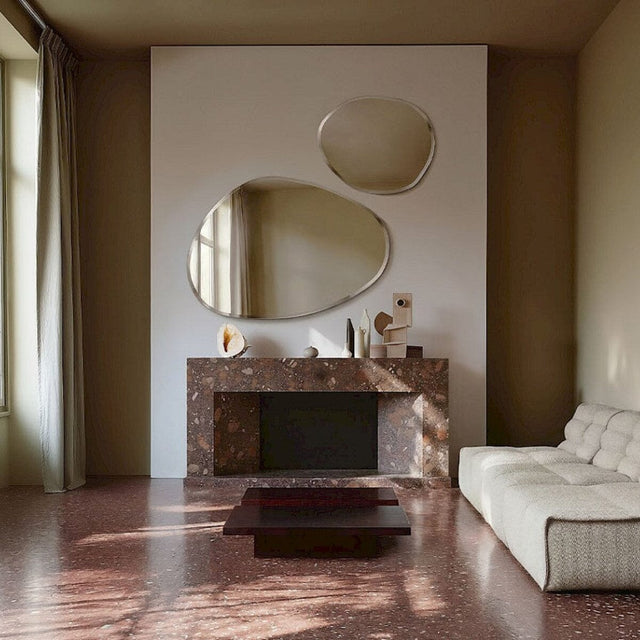 Pure Medium Mirror | Organic Shape Beveled Edge Mirror Deknudt Mirrors 