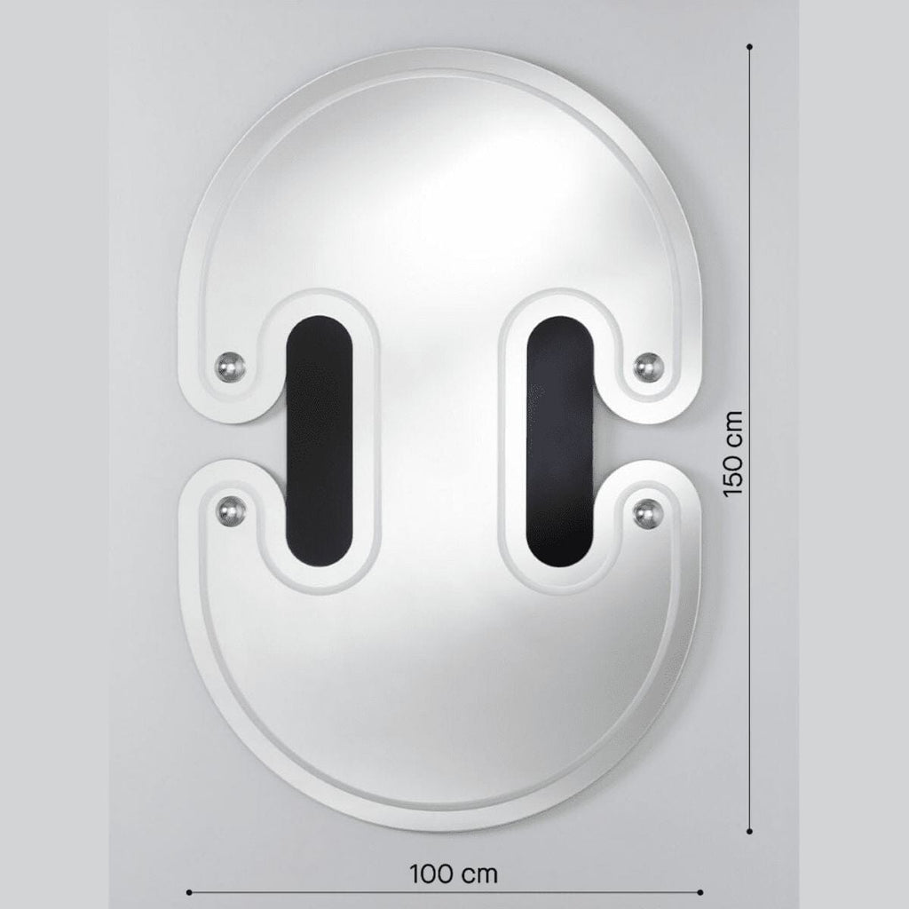 Satellite Silver Mirror | 150cm Unique Cosmic Design Mirror Deknudt Mirrors 