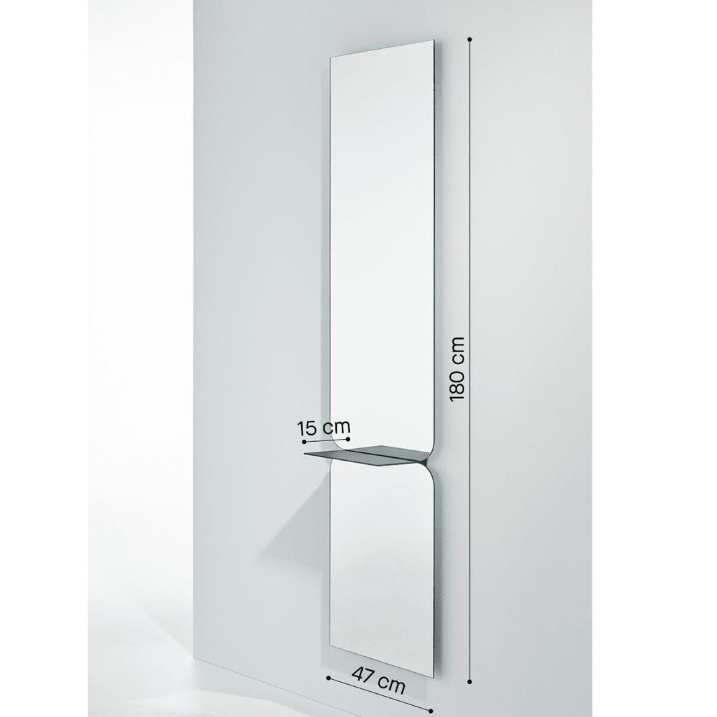 Taille Mirror | 180cm Floor Length w/ Display Shelf Mirror Deknudt Mirrors 