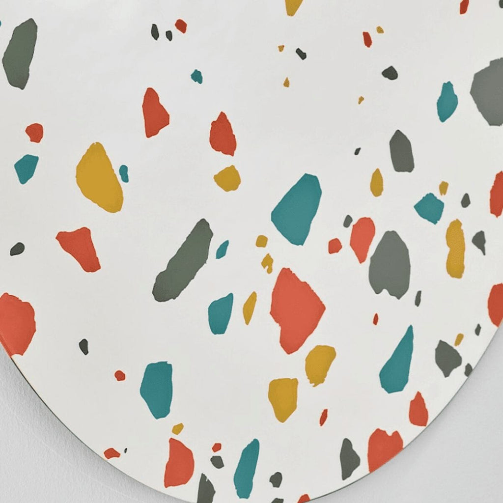 Terrazzo Mirror | 100cm Vibrant Terrazzo Pattern Mirror Deknudt Mirrors 