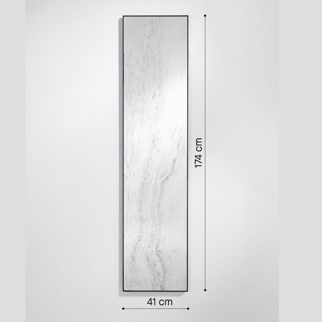 Travertin Mirror | 174cm Floor Length limestone effect Mirror Deknudt Mirrors 