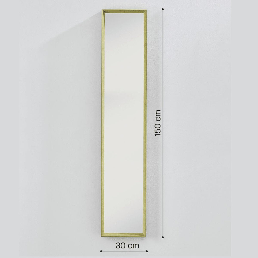 Velvet Green Hall Mirror | 150cm Luxurious Velvet Frame Mirror Deknudt Mirrors 