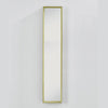 Velvet Green Hall Mirror | 150cm Luxurious Velvet Frame Mirror Deknudt Mirrors 