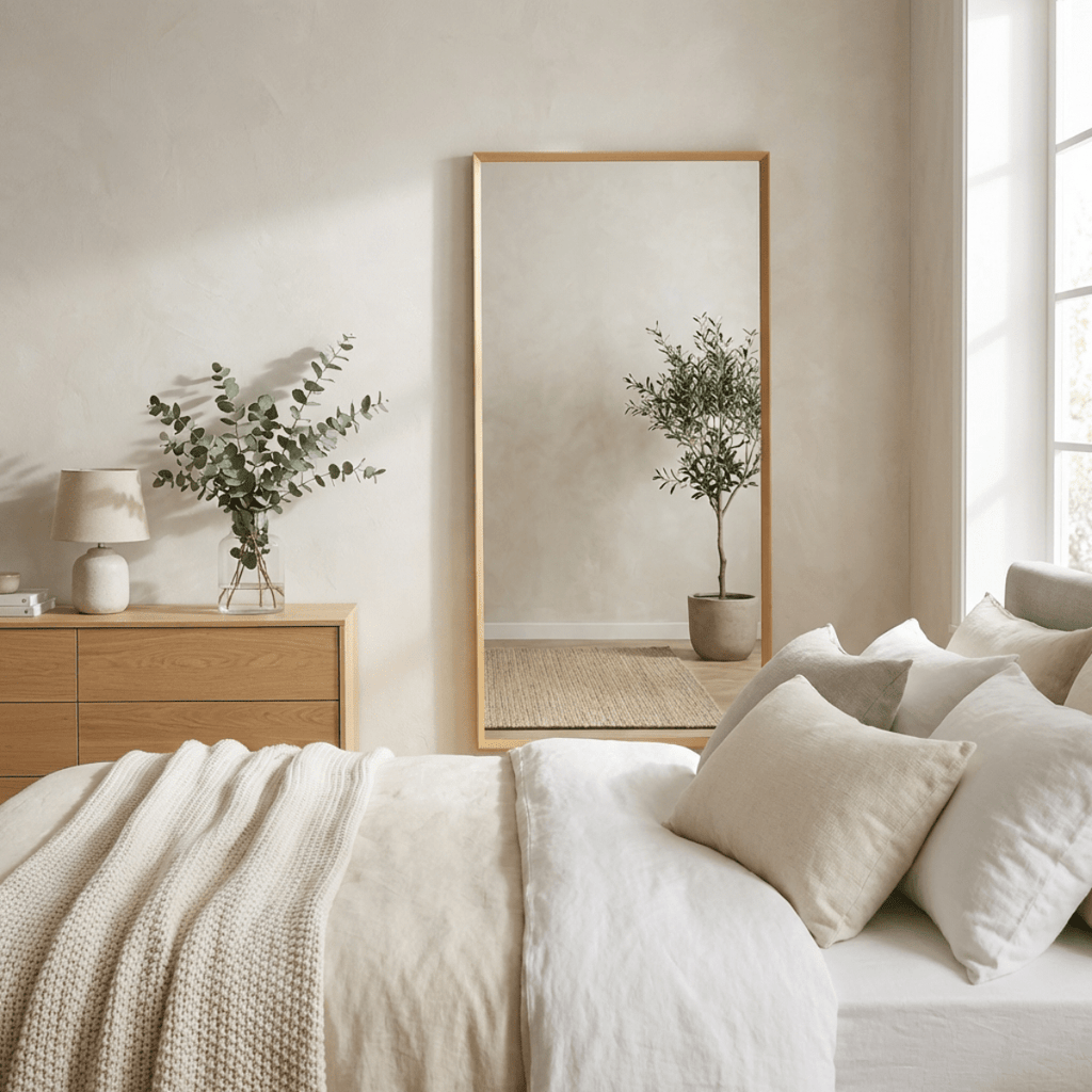 Velvet Ochre Rectangle Mirror | 150cm Bedroom Mirror Mirrors Deknudt Mirrors 