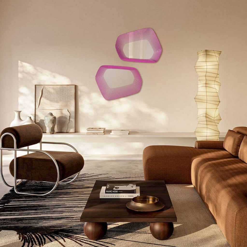 Vibe Pink Mirror | 80cm Retro Designer Mirror Mirror Deknudt Mirrors 