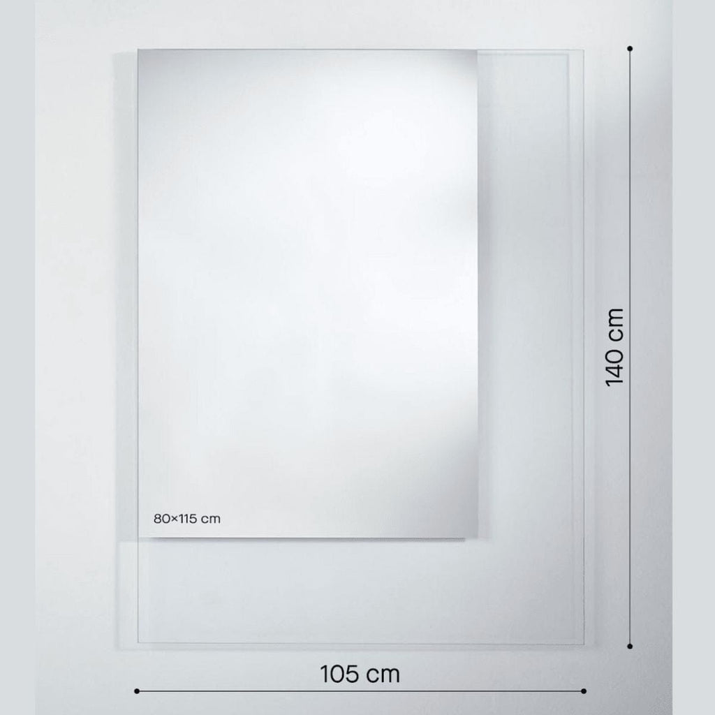 Void Rect Mirror | 140cm Modern Design Mirror Deknudt Mirrors 
