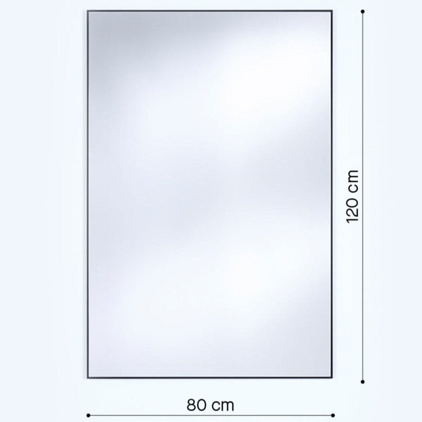 Lucka Outdoor Black Rect Mirror Mirror Deknudt Mirrors 