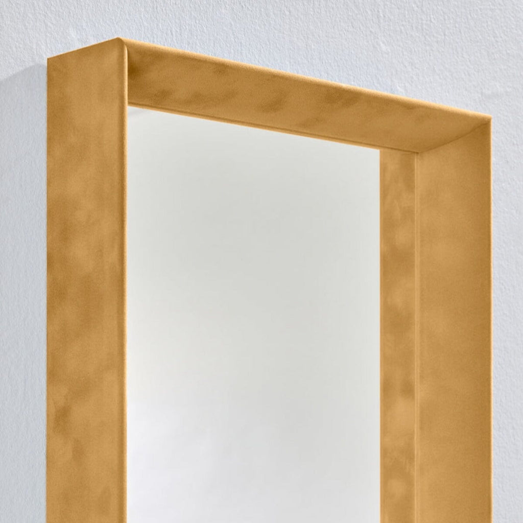 Velvet Ochre Hall Mirror Mirrors Deknudt Mirrors 