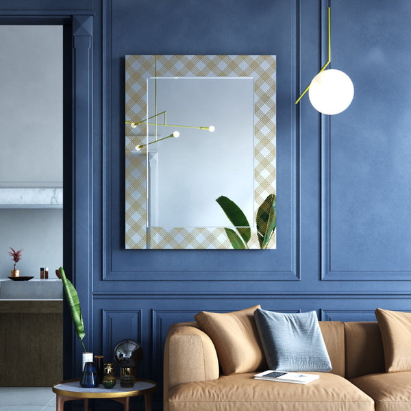 Zahia Bronze mirror, 125cm intricate faceted edge, handcrafted in Belgium by Deknudt Mirrors